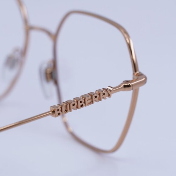 Burberry BE1381 1337 Eyeglasses Rose Gold 54mm Geometric Frame - Picture 10 of 11